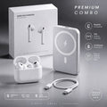 Wireless Earbuds + Magnetic Power Bank Combo – HD Sound | Fast Charging