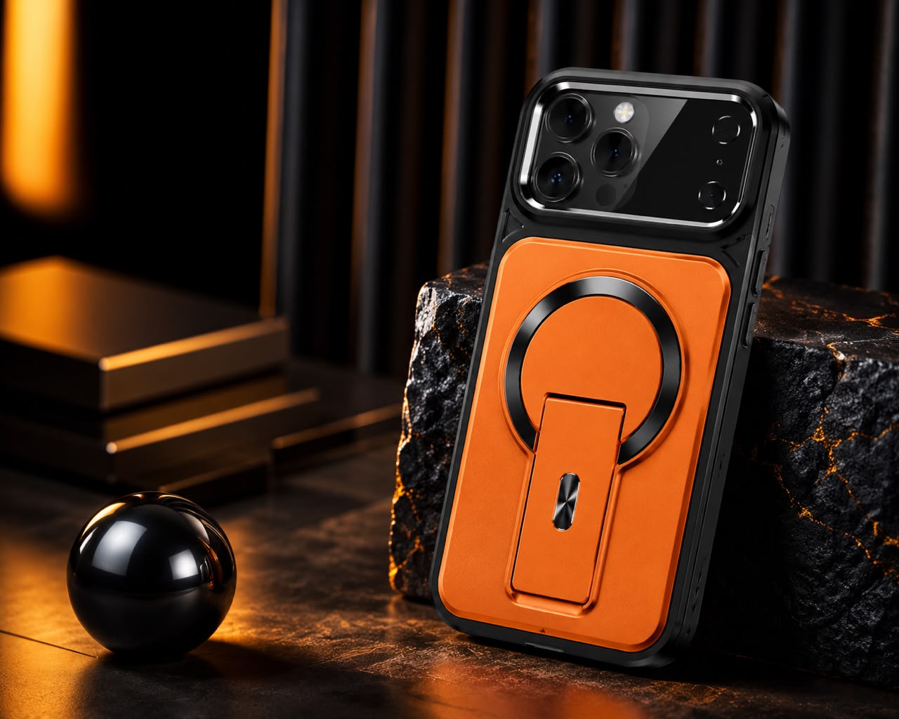 Gadget Pro Magnetic Lens Guard Kickstand Case