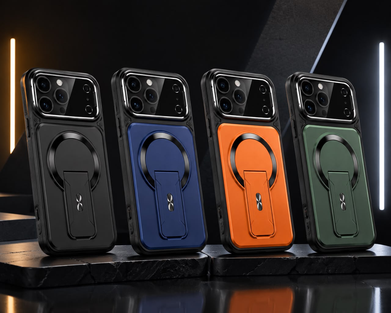 Gadget Pro Magnetic Lens Guard Kickstand Case
