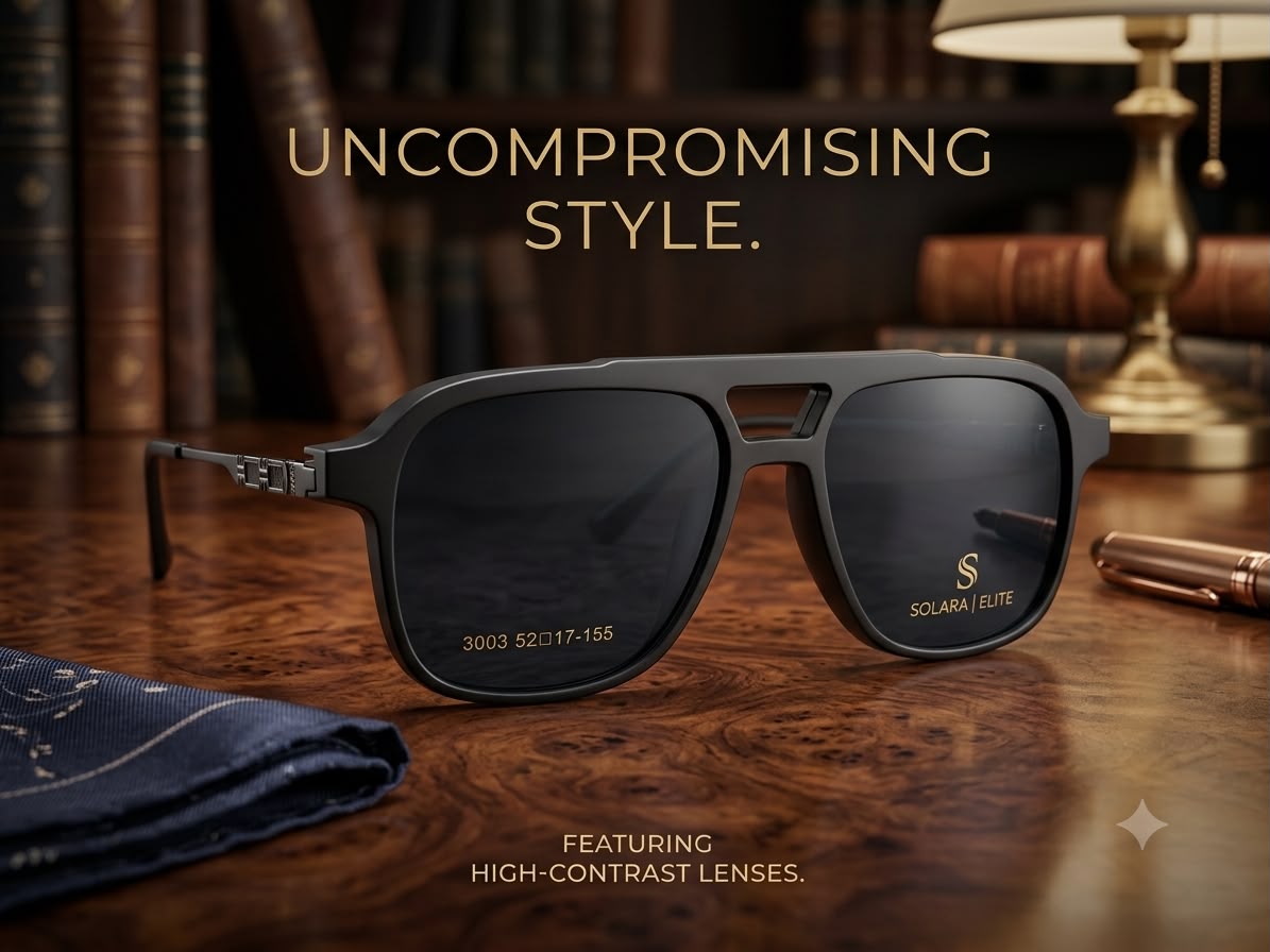 5-in-1 Magnetic Clip-On Sunglasses & Optical Frame Set - Unisex TR90 Eyewear
